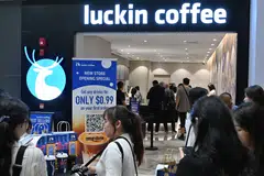 Luckin Coffee, with more than 20,000 domestic stores, has only opened about 40 locations in Singapore. 