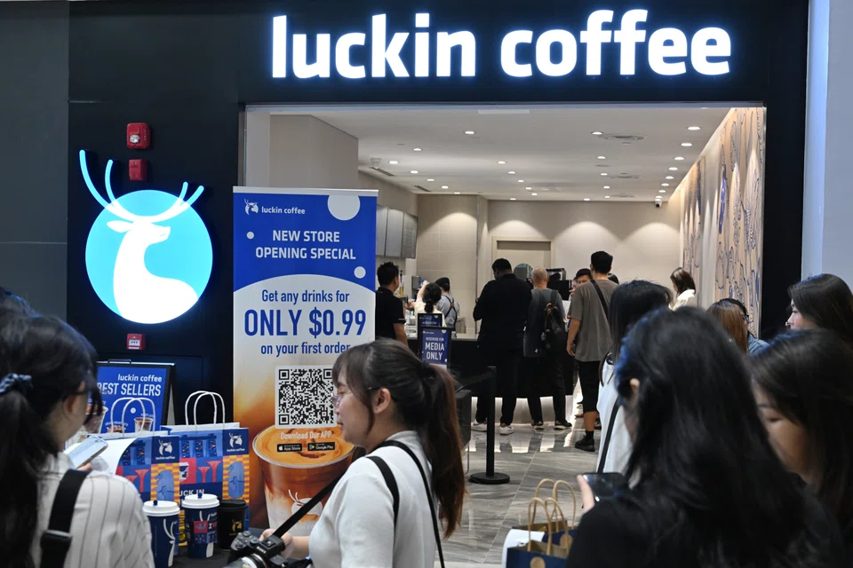 Luckin Coffee, with more than 20,000 domestic stores, has only opened about 40 locations in Singapore. 