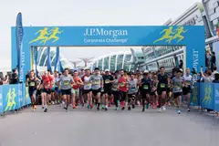 The annual race on Thursday, which started and ended at the F1 Pit Building, drew participants from over 400 firms. 