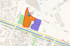 The Dunearn Road government land sales site (in orange) is the second to be released for the upcoming Bukit Timah Turf City housing estate.