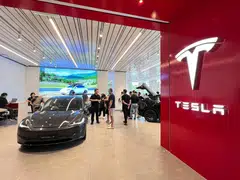 Tesla's experience centre in Kuala Lumpur. The US-based electric vehicle maker in July 2023 committed to set up a country head office and service centres in Malaysia.