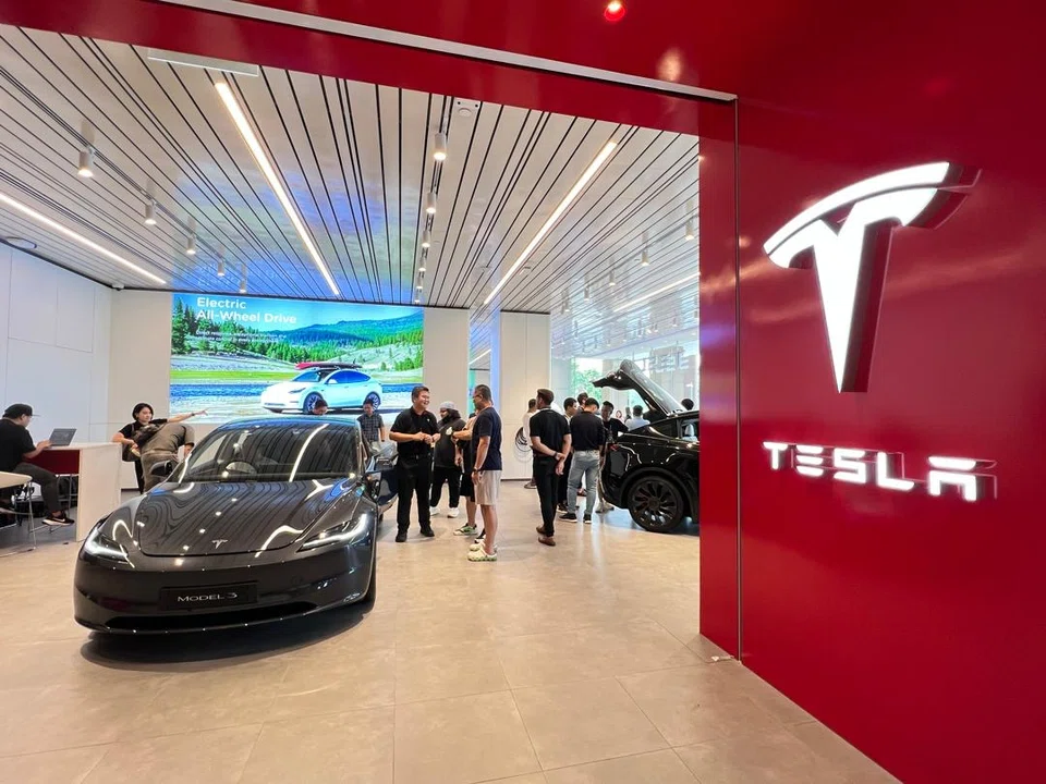 Tesla's experience centre in Kuala Lumpur. The US-based electric vehicle maker in July 2023 committed to set up a country head office and service centres in Malaysia.