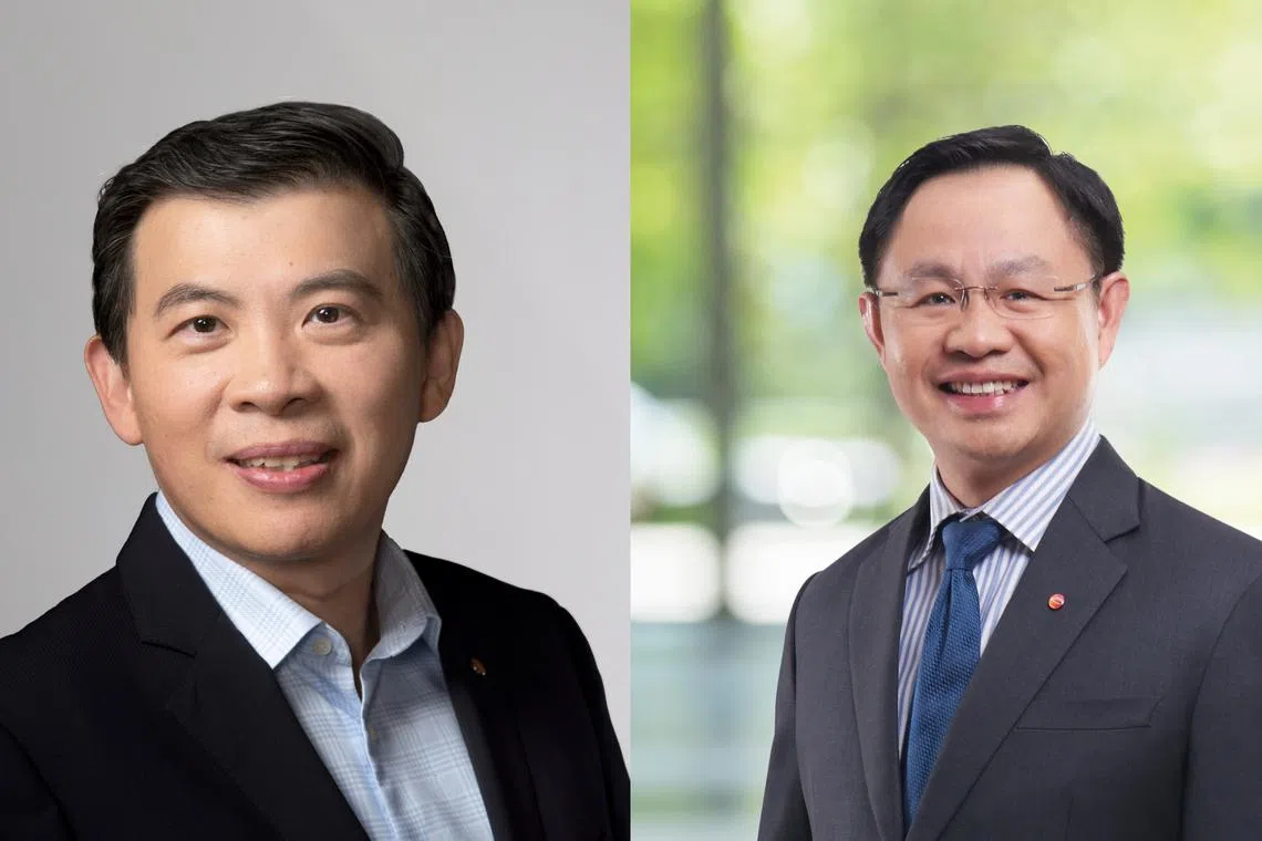 CAG’s current executive vice-president of airport development Yam Kum Weng (right) will succeed Lee Seow Hiang as the group's CEO effective Jul 1.
