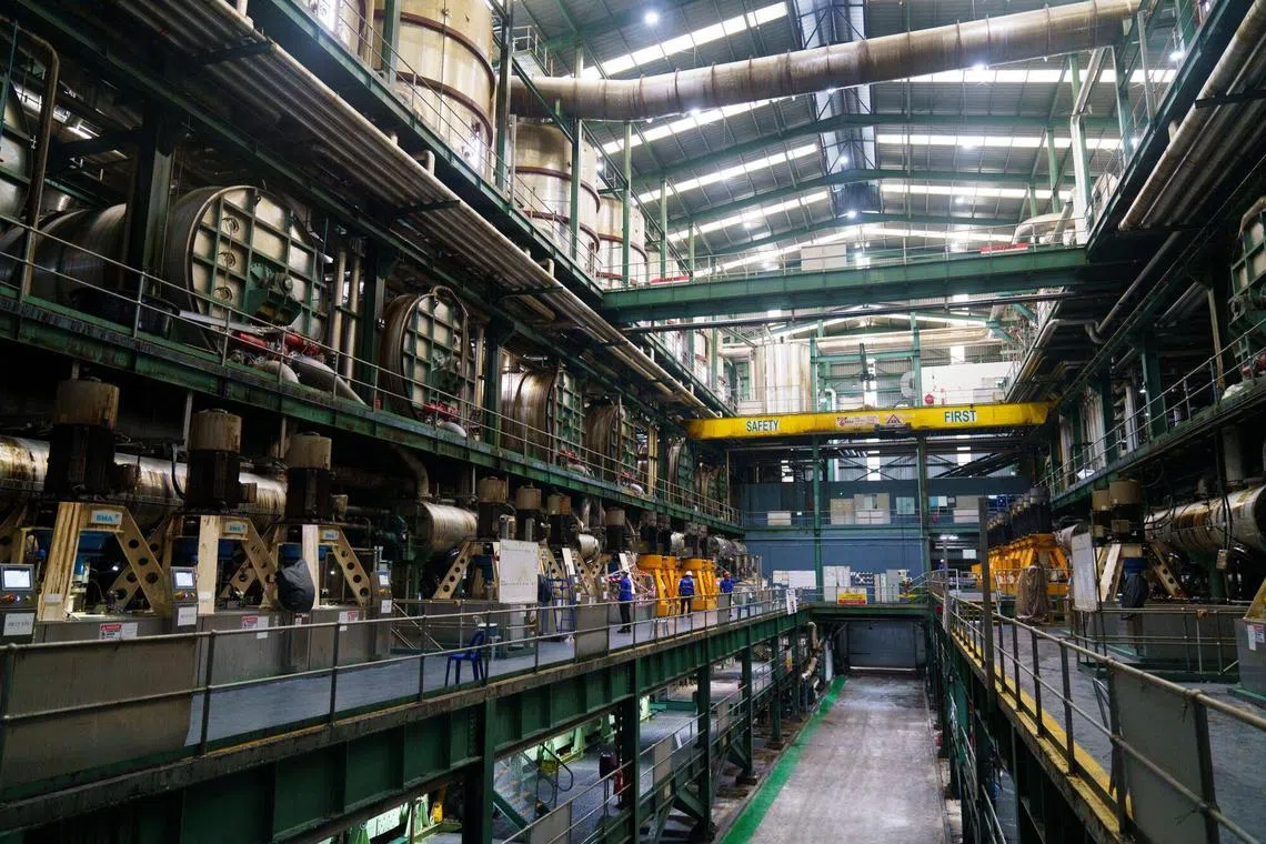 A sugar refinery in Pasir Gudang, Johor, Malaysia. South-east Asian countries like Vietnam, Indonesia and Malaysia continue to build manufacturing hubs.