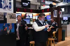 The Dow Jones Industrial Average rose 194.8 points, or 0.46 per cent, at the open to 42,180.14.