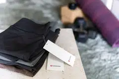 The Lululemon Get Low collection (above) remains available in the physical North America stores, and in other markets.