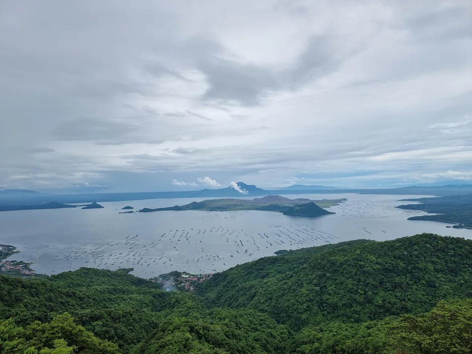 A view of Taal Lake from Balay Dako restaurant.
