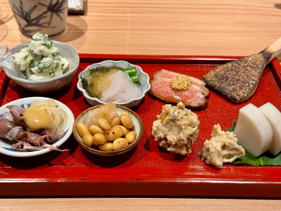 Appetiser platter at Kuchiiwa.