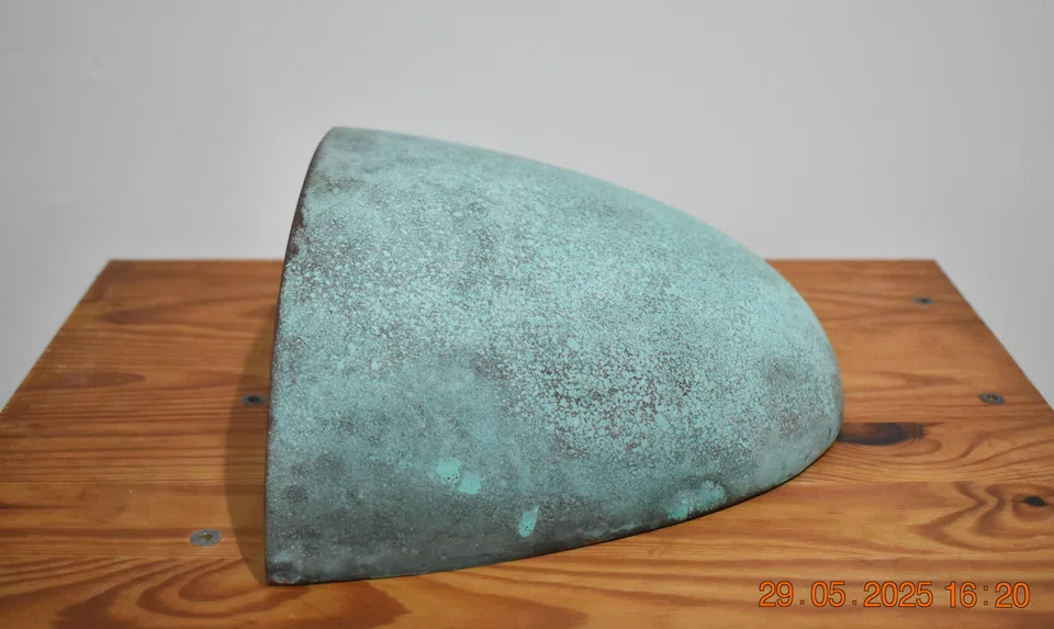 FranzWood helped to develop a chemical spread which accelerates patination on copper.