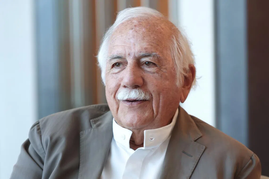 Moshe Safdie at Marina Bay Sands.