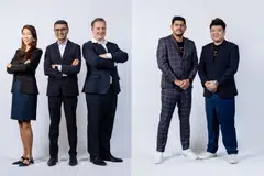 (From left) Wini Wong, Raghav Narayan and Lars-Henrik Skjolding, co-founders of Aprisium, and Craig Goonting, chief operating officer, and Kelvin Lee, co-founder of TROOPERS.