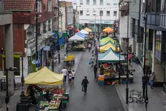 Total like-for-like retail sales increased by 3.6 per cent in August compared with the same month last year and online sales fell by 0.6 per cent, their first decline since March. 