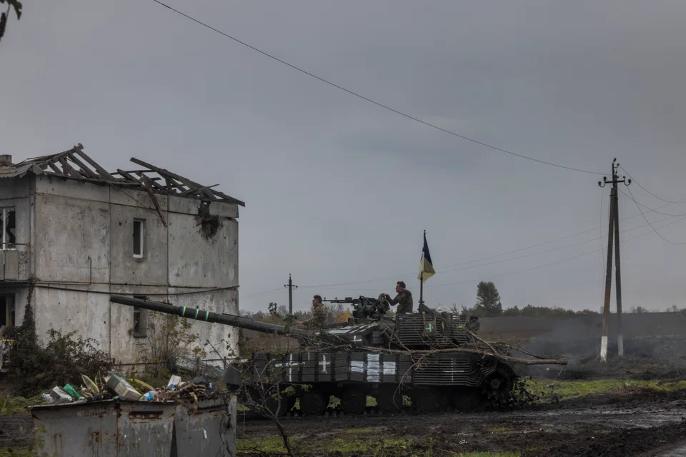 A Ukrainian tank moving through a recently recaptured area in the country's Donetsk region. Following Russia's annexations of Ukraine territory, the European Union and other G7 states are ramping up the pressure with more sanctions.