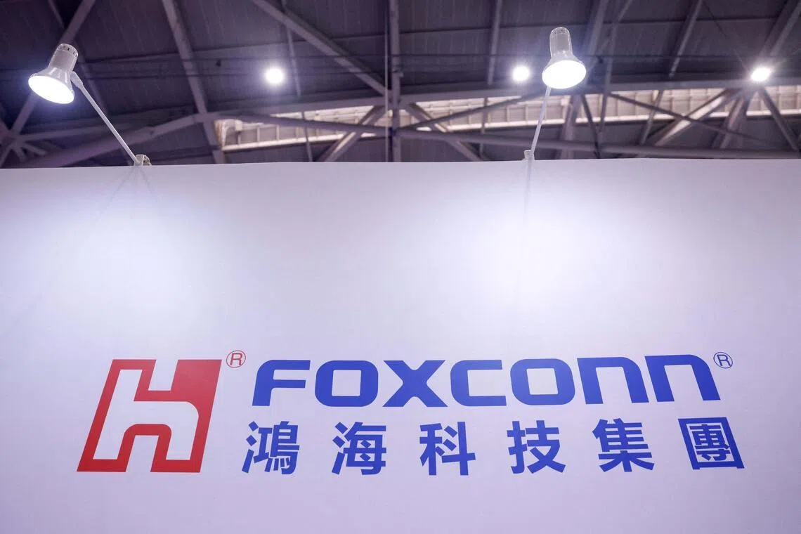 Foxconn's March revenue alone rose 45.6% on-year to NT$803.7 billion, a record for that month.