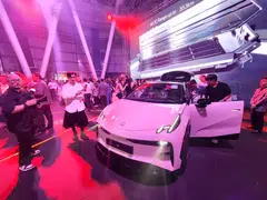 The Zeekr X sport utility vehicle was showcased at the luxury Chinese electric vehicle maker's launch in Singapore at the ArtScience Museum on Thursday (Aug 1).