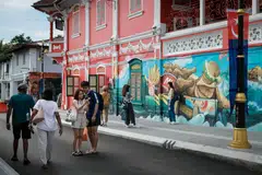 Above: Johor Bahru's city centre, favoured by Singaporeans for shopping. Moving there would enable Singaporeans to stretch their retirement dollar and slow down their pace of life, but still be near Singapore.