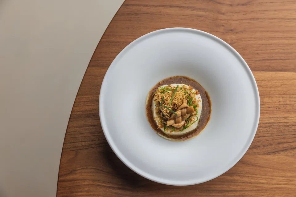 Ikan Chuan Chuan - cod in taucheo and ginger sauce.