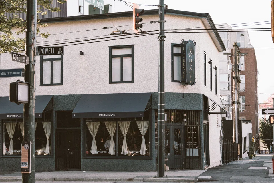 The exterior of French-Canadian restaurant St Lawrence.