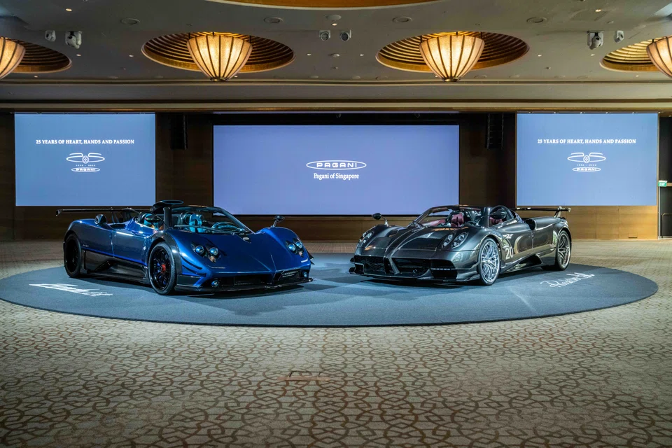 Pagani kicks off a tour celebrating the 25th anniversary of the Zonda with an event at The Ritz Carlton in Singapore. 