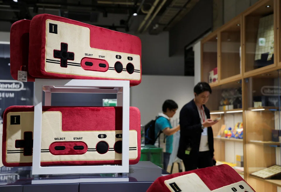 Visitors at the Nintendo Museum in Kyoto, Japan, Sept 25, 2024. 