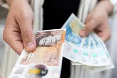 Sterling was down 0.3 per cent against the dollar at US$1.2200 at 1230 GMT, after rising to its highest against the greenback since mid-December.