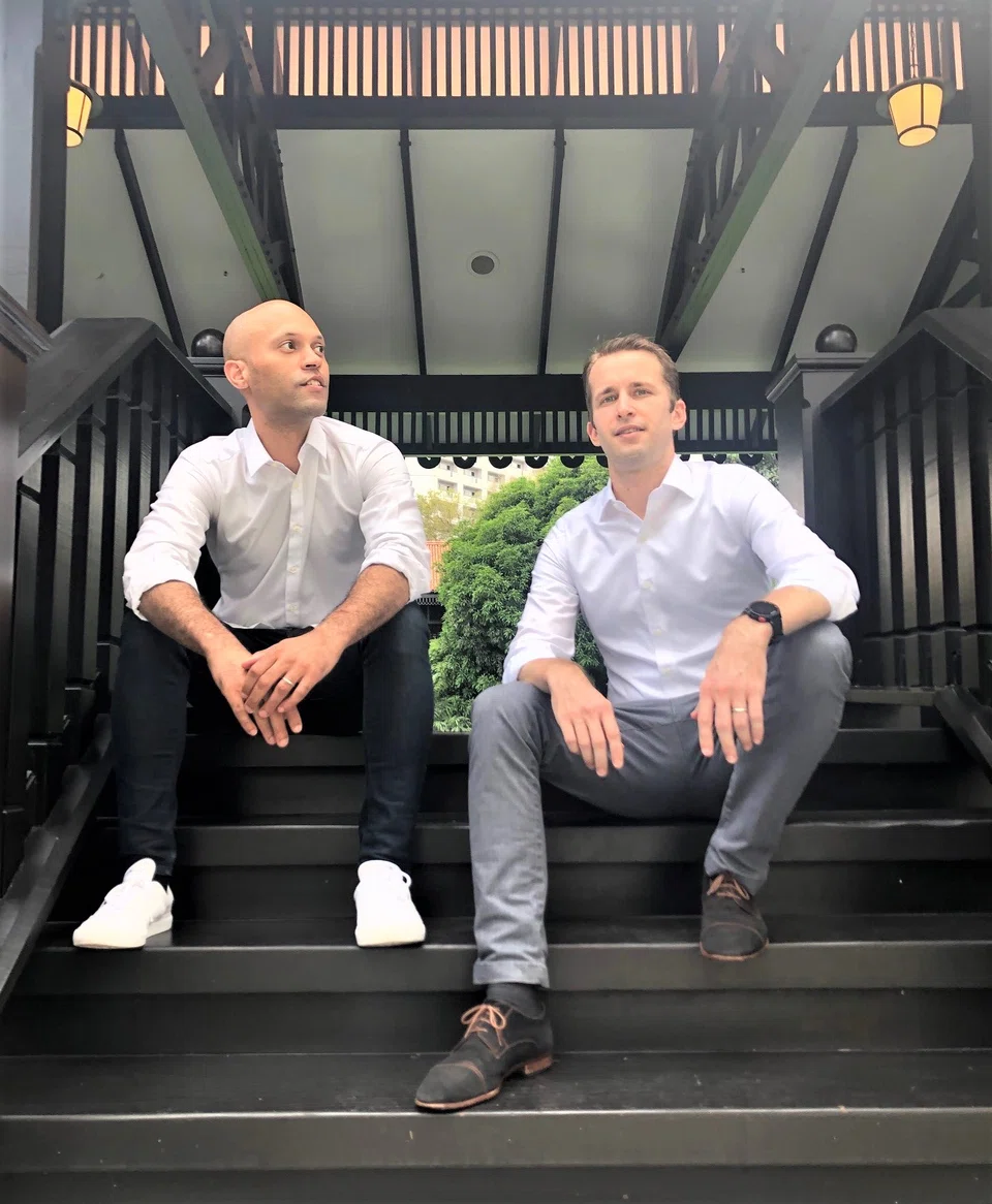 Herston Powers (left) and fellow co-founder and managing partner Scott Krivokopich (right) are former executives of tryb Group, a South-east Asian fintech investor. 