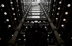 The interior of Lloyd's of London building in the financial district in London. Gross written premiums rose 6.5 per cent to £30.6 billion.