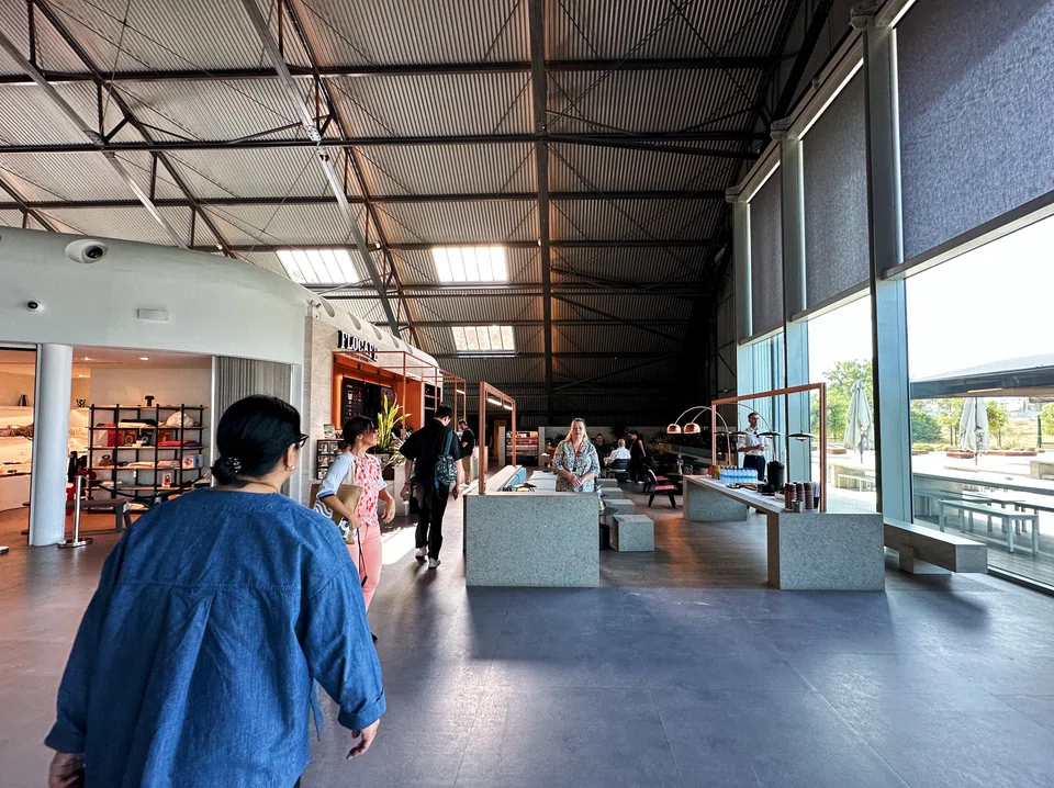 Inside the Ellinikon Experience Centre.