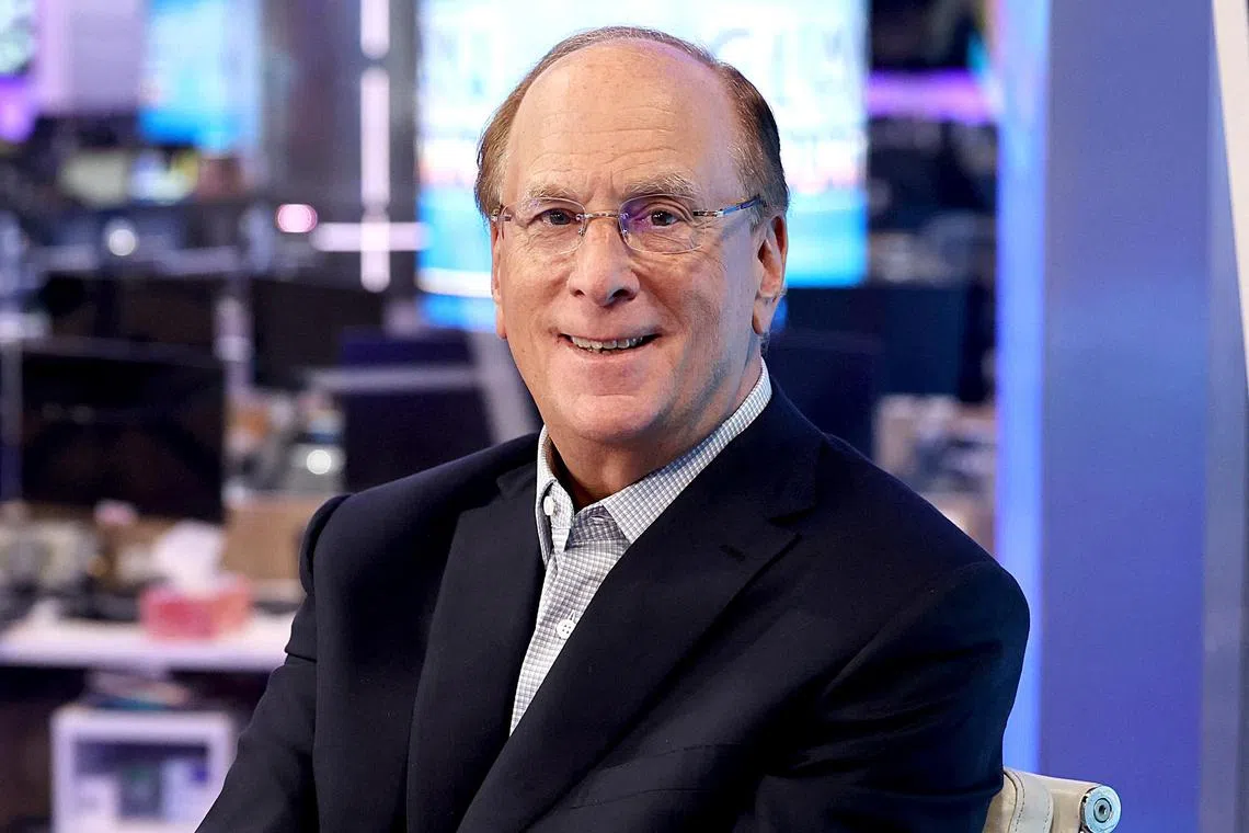 BlackRock CEO Larry Fink says many global investors were still overweight on the US, despite market ructions caused by Trump’s proposed revamp of global trade ties.