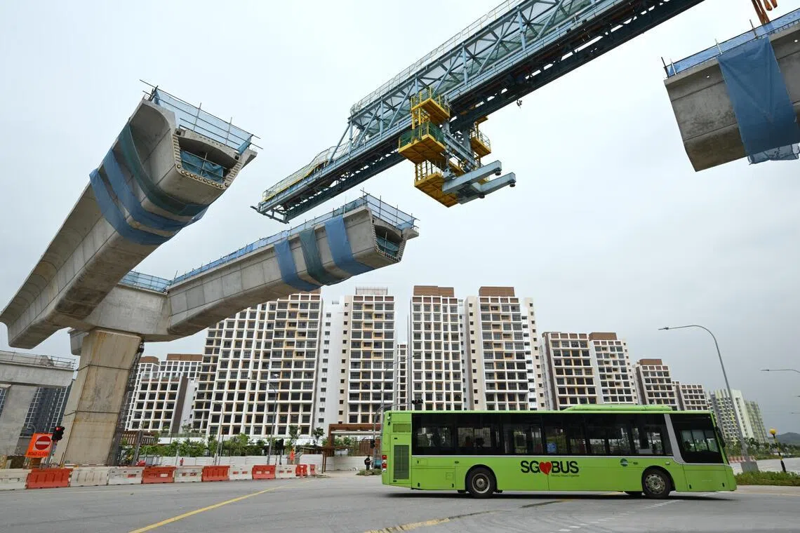 The Jurong Region Line will serve the western part of Singapore, including Tengah and the Jurong Innovation District.