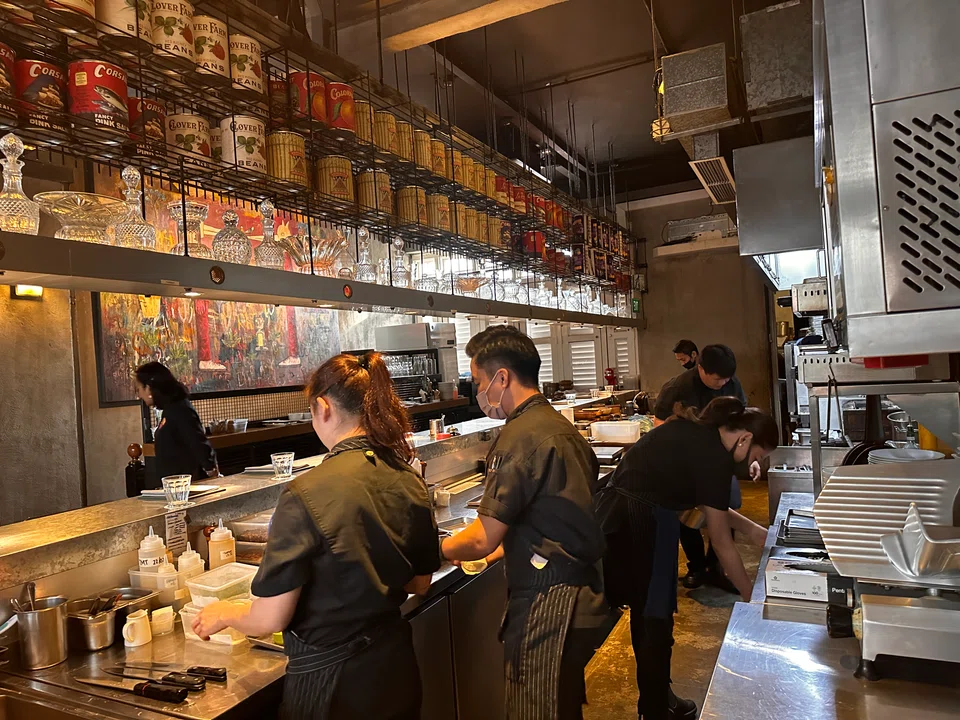 Lolla's well worn, casual interiors.