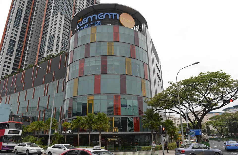The Clementi Mall, which has a five-storey retail podium and a basement level, has around 160 shops.
