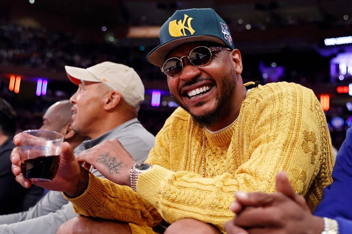 Former NBA star Carmelo Anthony developed a reputation as a wine guy during his time at the Denver Nuggets.