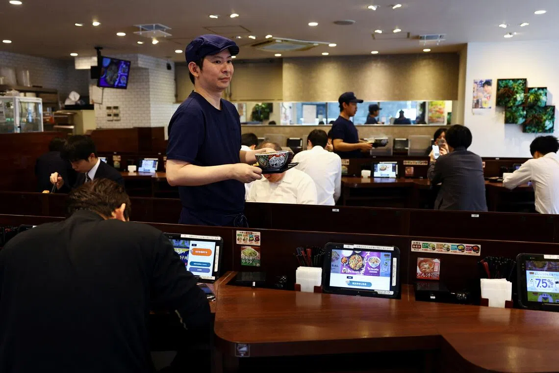 Employment in the service industry is growing at its fastest rate since January.