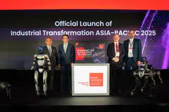 From left: Group CEO of Constellar Chua Wee Phong, Acting Minister for Transport Jeffrey Siow, Charge d'Affaires of the Embassy of the Federal Republic of Germany to Singapore Thomas Motak and senior vice-president of Deutsche Messe Arno Reich.