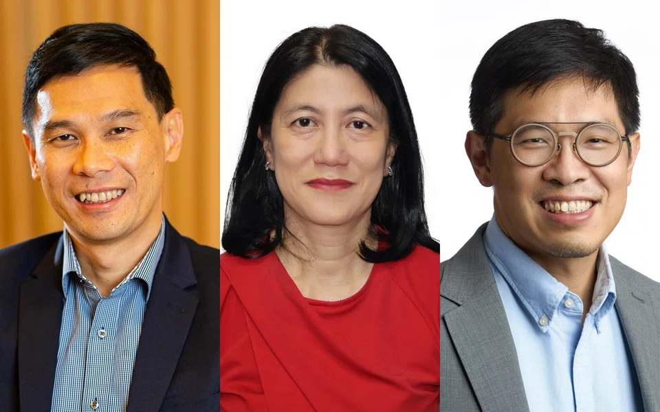 From left: Joseph Leong, Foo Chi Hsia, and Chng Kai Fong are among those who will see changes to their permanent secretary appointments on Apr 1.