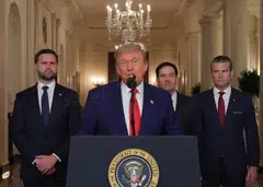 Trump said his decision to join Israel’s attacks by targeting Iranian nuclear sites with huge bunker-busting bombs had ended the war, calling it “a victory for everybody”.