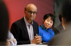 Judging presidential candidates “according to whether they have a past relationship with the government” could weaken the system in the long run, says Tharman.