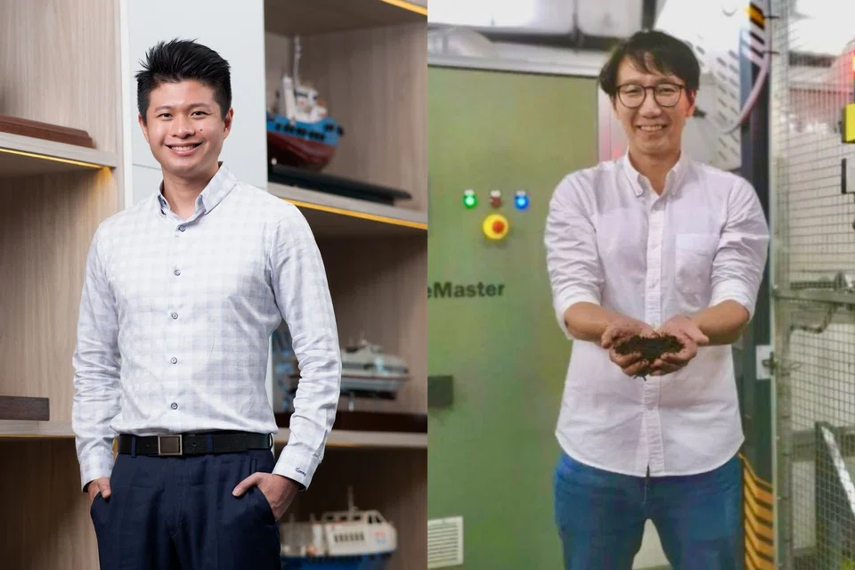Tommy Phun of Pyxis Maritime (left) and Edward Chia of Life Lab Resources are leading the green innovation charge in maritime and food sustainability. 