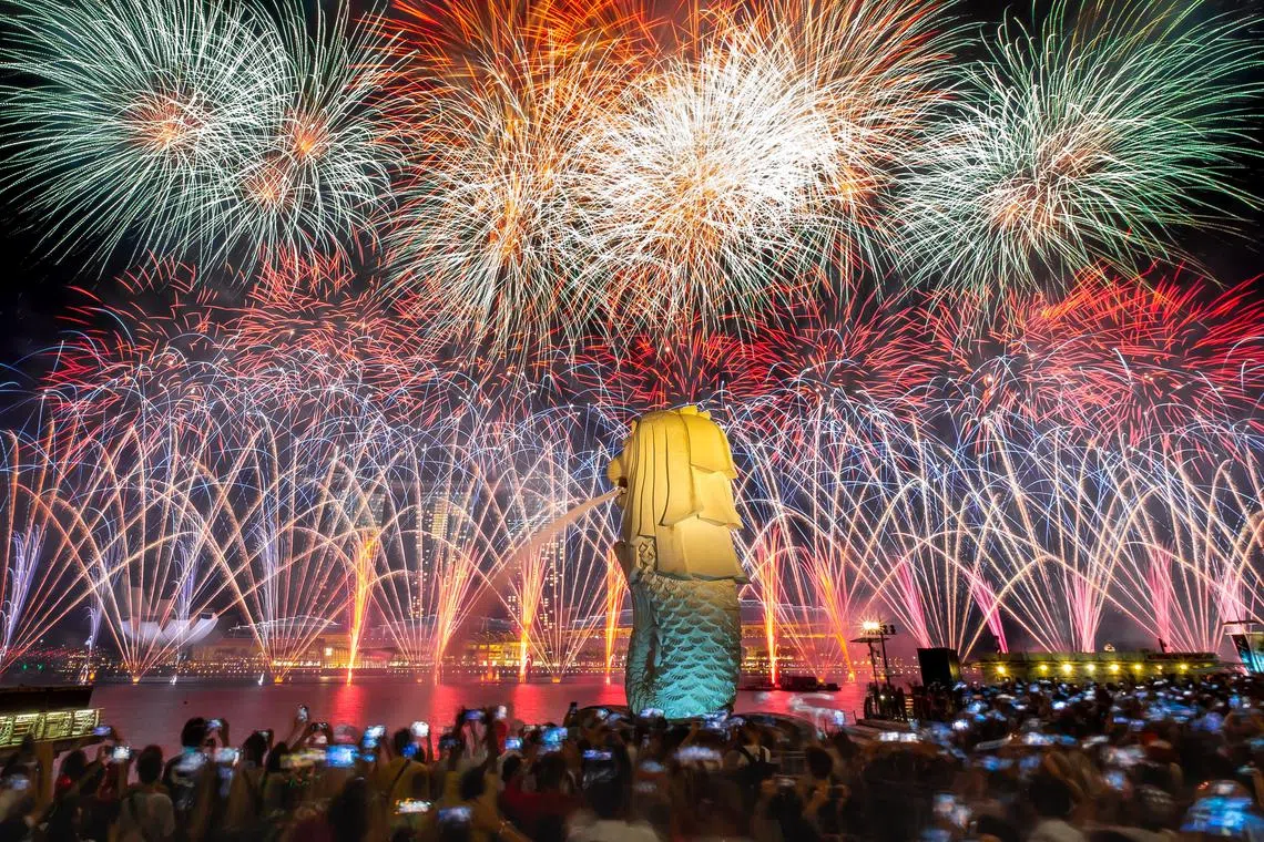 Multi-coloured fireworks are set to illuminate the night sky at 8.15pm on Aug 9. 