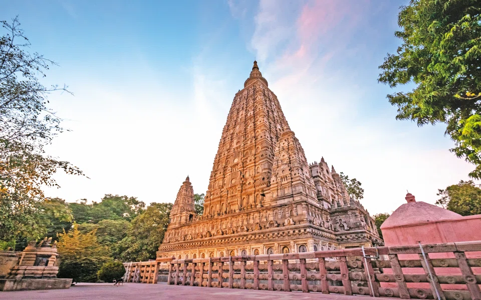 The Mahabodhi Temple in Bodh Gaya, Bihar, is a Unesco World Heritage Site marking the spot where the
Buddha attained enlightenment under the Bodhi tree. 