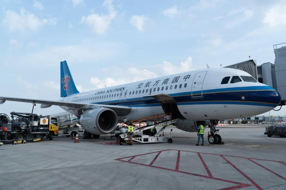 Twelve carriers, including China Southern Airlines, currently operate routes between Singapore and China, compared with 16 in January 2020.