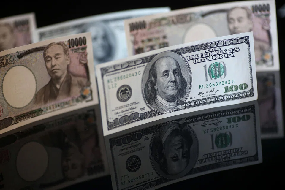The US dollar was down 0.69 per cent against the Japanese currency at 147.36 yen.
