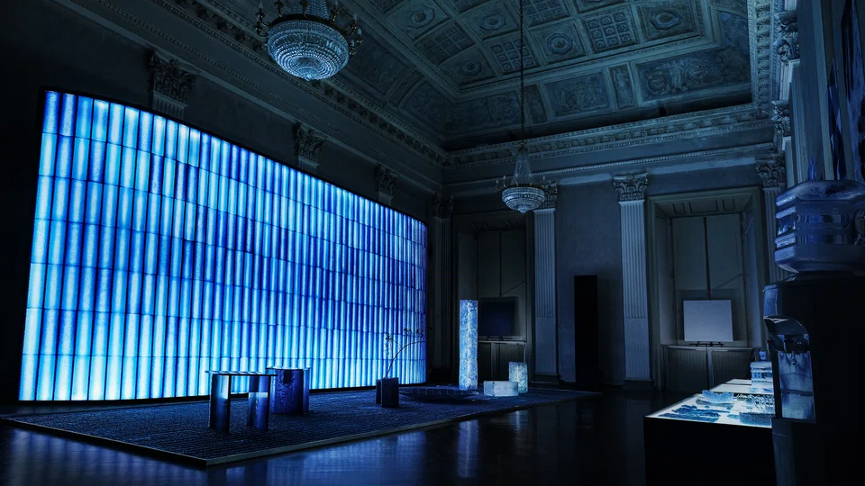 Design lab Honoka's installation is made of discarded water dispensers.