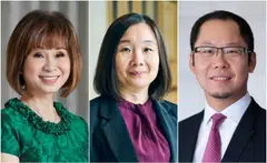 BT editor Chen Huifen (centre) will moderate the first Sustainability Impact Dialogue, where Dr Amy Khor (left) and UOB’s Eric Lim will discuss how businesses are turning sustainability into a driver of innovation and resilience.