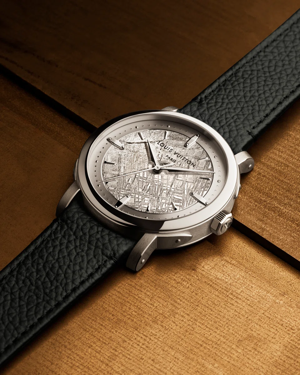 The Louis Vuitton Escale in Platinum with Meteorite Dial.