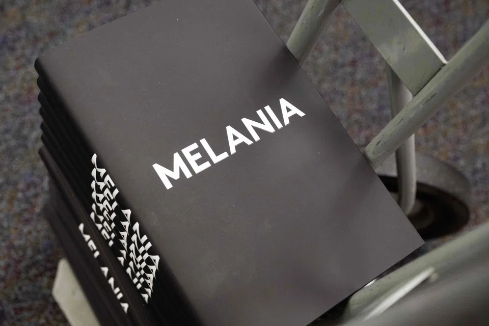 Copies of former US First Lady Melania Trump's new book, "Melania" is seen for sale at the Politics and Prose Bookstore in Washington, DC, Oct 8, 2024. 