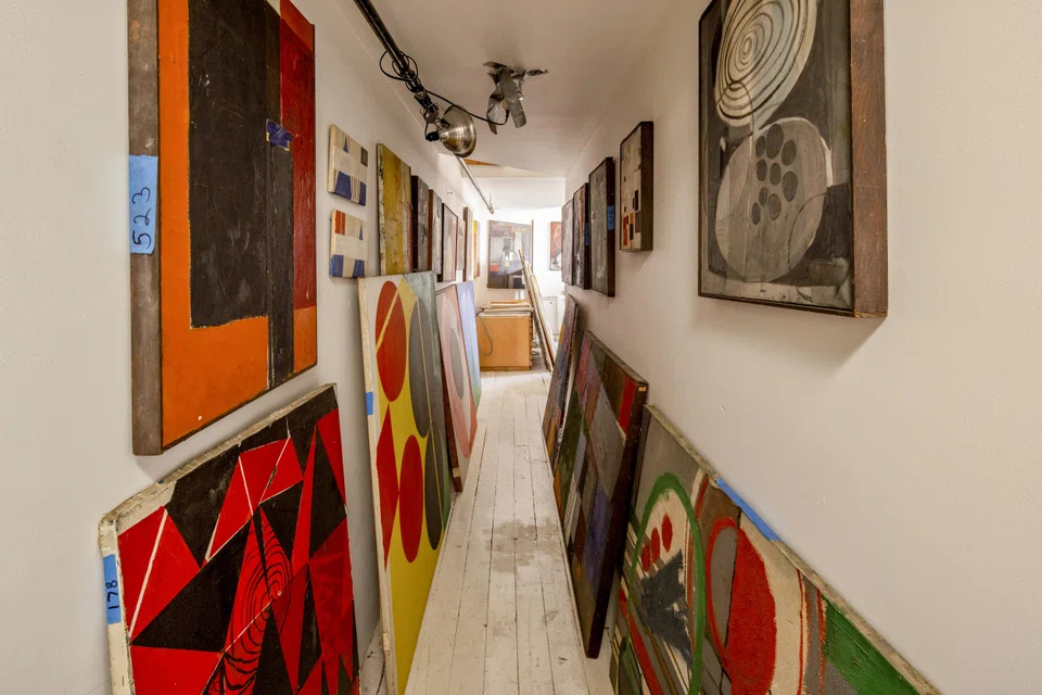 Few surfaces in the 4,000-square-foot apartment are void of art. 