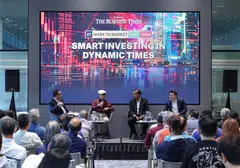 Mark to Market Live 2024: (L-R) Ben Paul, Senior Correspondent, The Business Times; Song Seng Wun, Singapore Economic Advisor, CGS international; Krishna Guha, Analyst, Maybank Securities; Gerald Wong, CEO, Beansprout.
