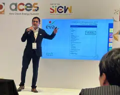 CRX CarbonBank’s chief executive Vinod Kesava speaking at the recently-concluded Asia Clean Energy Summit.